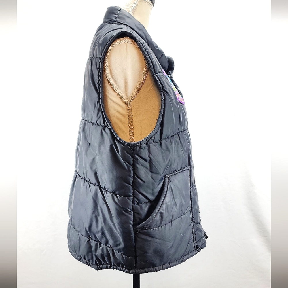 SWINGSTER 1988 Vintage, made in USA - Puffer patch vest, men's size L - Picture 2 of 8